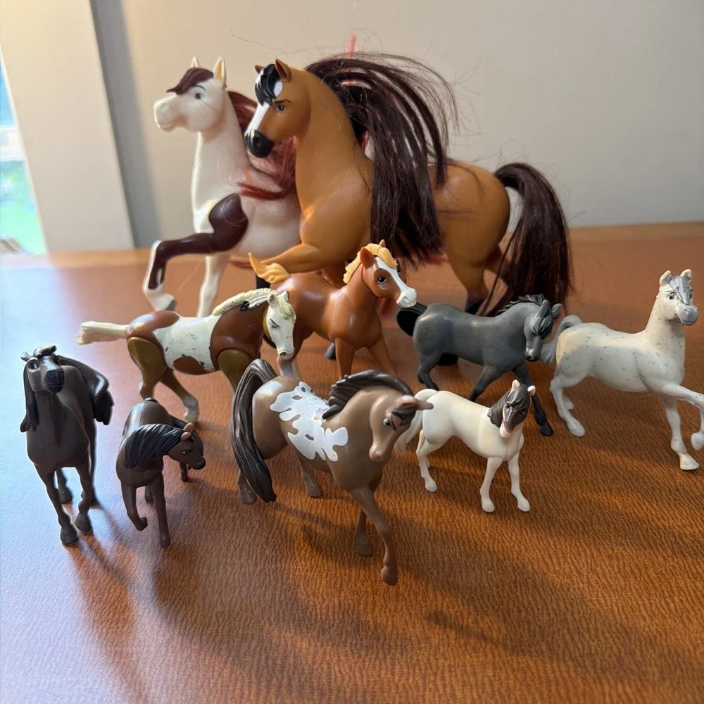 Spirit Horse Figures Dreamworks Just Play Riding Free Lot Of 10 Different Sizes